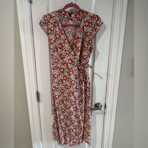 J. Crew Floral Wrap Dress